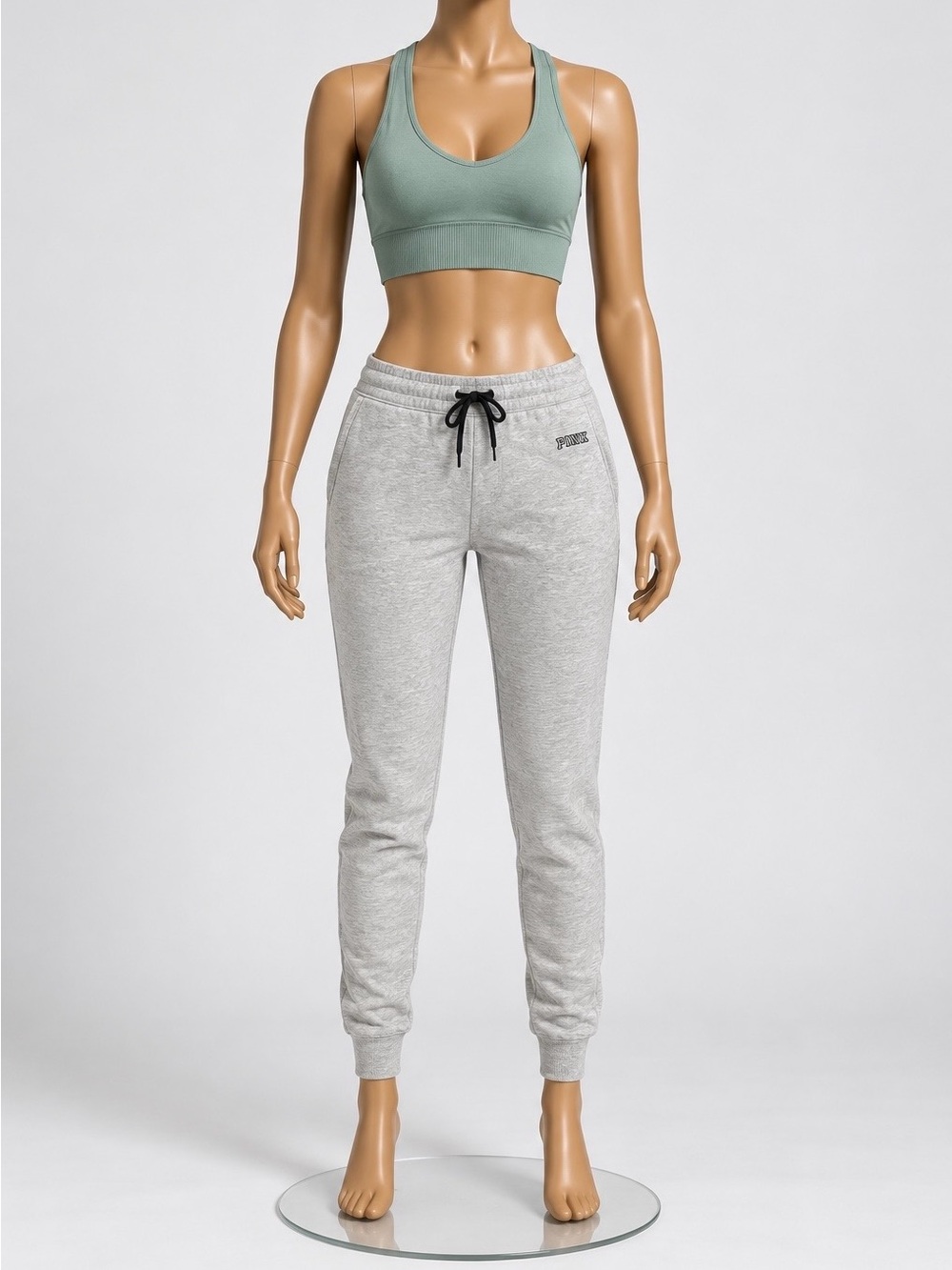 PINK Victoria's Secret Heather Gray Jogger Sweatpants